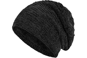 Compagno Beanie Gorro de Invierno de Punto Cesta con Suave Interior de Forro Polar