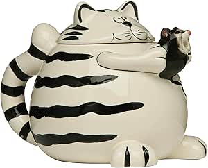Premier Housewares Ceramic Kitty Cat Teapot, 740 ml
