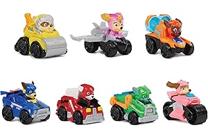 PAW PATROL: Il film Mighty, 7 pezzi Pup Squad Racers, set regalo con auto giocattolo Liberty, adatto per bambini dai 3 anni in su