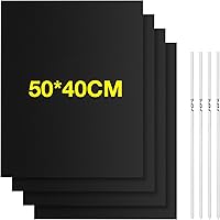 Vtarcza BBQ Grillmatten 4er 50X40CM Antihaft Grillmatte + 4er Grillspieße Edelstahl Grill Zubehör Grill Mat BBQ…