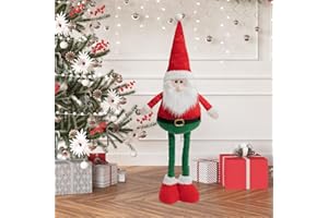 ACTOYS Elfo Travieso Retractil, 21 in, Elfos Traviesos Grande, Reno Navidad, Papá Noel, Muñeca de Neve Navideños Retráctiles, Elfos Extensibles, 2025 Navidad Decoración, para Hogar, Restaurante (N1)