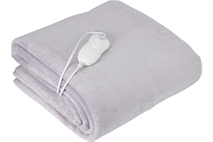 Adler Elektryczne łóżka grzewcze, 60 W, 3 stopnie temperatury, nadaje się do prania, 150 x 80 cm, ochrona przed przegrzaniem, polar poliestrowy, perłowy