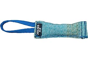 Julius-K9 18415 Cotton/Nylon Outside Sewn Tug with Handle, 15 mm x 2-3 cm