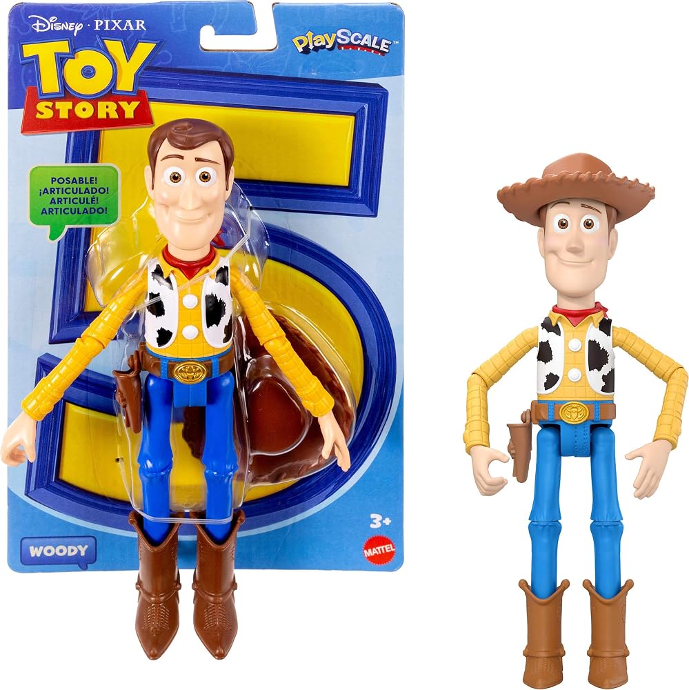 Disney Pixar Toy Story 5 Woody Aksiyon Figürü | 1 ana karakter, 8 eklem noktası, yükseklik 18 cm, filme sadık tasarım, JKV14