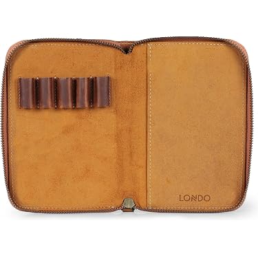 Tiger - Astuccio in pelle per penne, matite, portamonete, cosmetici, per studenti, cancelleria, scuola, lavoro, ufficio
