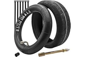 MOOVMOOV - Kit Pneu & Chambre à air pour Dualtron Mini/Speedway Leger/Trottinette Minimotors - Pneu V3 renforcé + Chambre à air 8 1/2x2-156 Valve coudée 110/90