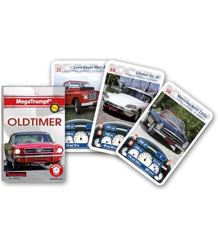 Auto Quartett 1986 – Geburtsjahr Geschenk, 32 Spielkarten Mit Kultautos, Für Sammler & Spieler