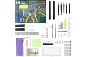 Fippy 101 Stück Modellbau Werkzeug Set, Gundam Modeler Grundwerkzeuge Hobby-Werkzeugsatz für Gundam Auto Modellbau Reparieren und Befestigen