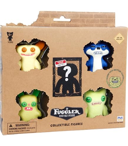 Bizak Fuggler Pack De 5 Figuras De 6.5 Cm – Poster Coleccionable Y 44 Personajes Para Coleccionar