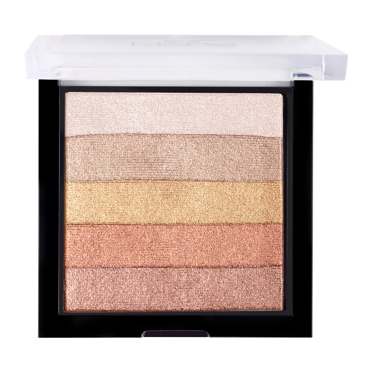 MARS 5 Shades in 1 Brick Highlighter Palette | Blush Topper for Face Makeup | Compact size (7.5g) (Shade-04)