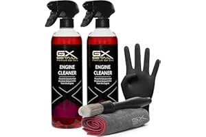 GxDetail Limpia Motores Premium para Coche 1 Litro – Desengrasante Potente y Seguro – Elimina Grasa, Aceite y Suciedad – Protección y Brillo Profesional – Fácil Aplicación.