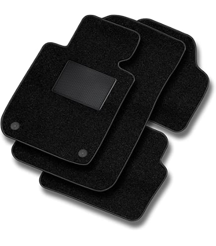 MTM PRO-4904 Alfombrillas Para Fiat 500X 2015 , A Medida En Terciopelo De Nylon, Bordes De Similcuero Y Pespunte Dobles Cromada