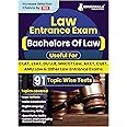 Law Entrance Exam 2024 - Solved 91 Topic-wise Tests For Various National and State Universities/Institutes - CLAT, LSAT, DU LLB, MHCET Law, AMU Law with Free Access to Online Tests
