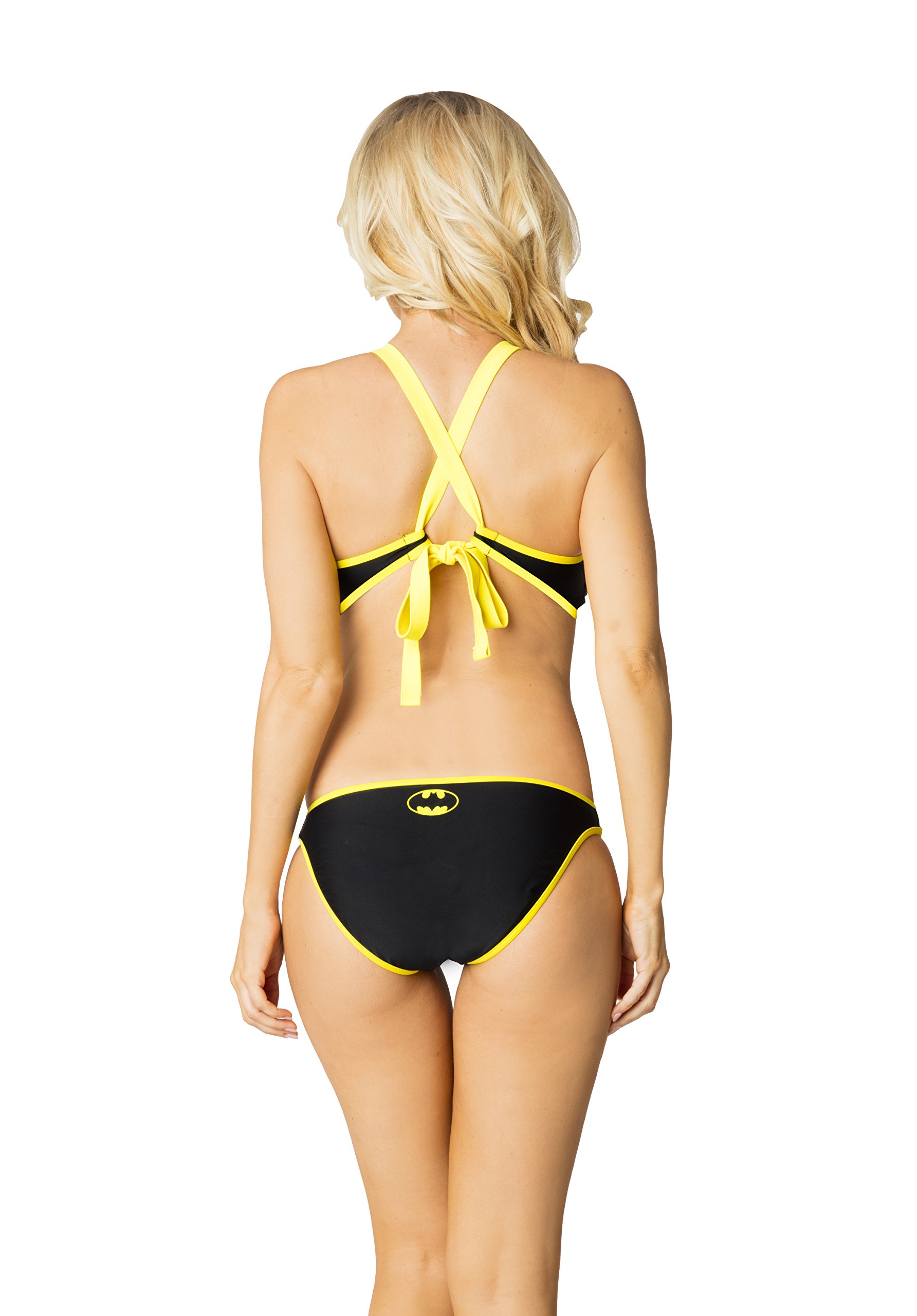 Batman-Damens-Logo-Stehkragen-Monokini-EIN-Stck-Badeanzug