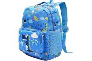 POWOFUN 13 Inch Kids Toddler Preschool Travel Backpack Cute Cartoon Schoolbag Backpack Bookbag