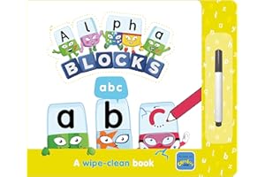 Alphablocks ABC: A Wipe-Clean Book and Pen - Learn to Write the Alphabet for Preschool Ages 3-6 (Numberblock Wipe Clean Titles)