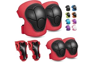 CKE Knee Pads for Kids Knee pads and Elbow Pads Toddler Protective Gear Set Kids Elbow Pads and Knee Pads for Girls Boys with Wrist Guards 3 in 1 for Skating Cycling Bike Rollerblading Scooter