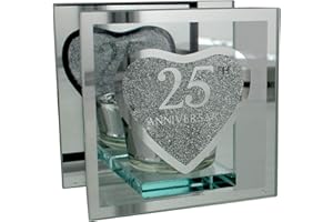 The Juliana Collection 25th Silver Wedding Anniversary Tea Light Holder