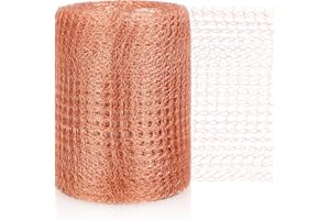 IXYDOR 12m x 127mm Schneckenschutz, Kupfergitterrolle, Kupferdraht Gegen Schnecken Hochbeet, Metallgitter Kupfergewebe-Schutz, Kupferband Schneckenzaun Metall für Garten Schneckenabwehr Hochbeet