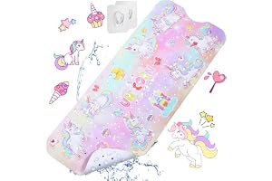 Halkfri badmatta för baby, 100 x 40 cm halkfri badmatta slitstark duschmatta med 200 sugkoppar för barn och spädbarn, BPA-fri