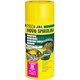 JBL Pronovo Spirulina Flakes, 8-20 cm arası t&uuml;m akvaryum balıkları i&ccedil;in yeşil yem, balık yemi taneleri, boyut M, 250 ml