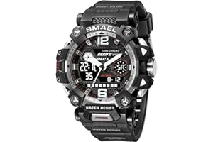 SMAEL Men's Military Watch Outdoor LED Digital Watch Waterproof Tactical Army Wrist Sports Watches for Men 8072