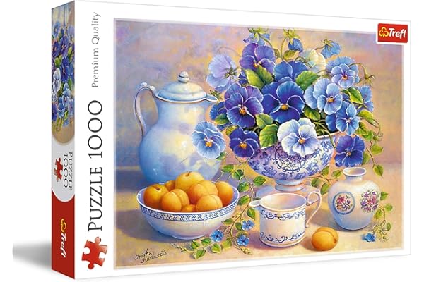 Trefl 10466, Puzzle, Blauer Blumenstrauß, 1000 Teile, Premium Quali, für Kinder AB 12 Jahren, Bouquet Bleu