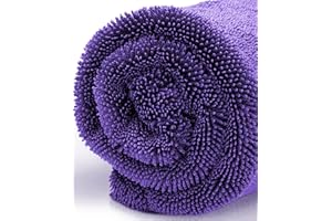 Ivality Panno Microfibra Auto XXL 80x50 cm – 1400 GSM Panno in Microfibra Ultra Assorbente per Auto e Moto, Vetri, Senza Pelucchi e Delicato sulla Vernice, Panni Asciugatura Twisted