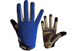 FINGER TEN Guanti Ciclismo Dita Complete Bambini 2-11 Anni Guanti da Bicicletta per Bambine Ragazzo Ragazza Touchscreen Bici Mountain Bike Sportivo Riempimento di Gel