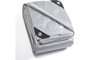 GUARD SHIELD Bâche de Protection Bâche Imperméable étanche 2x3m Gris 160g/m² Polyéthylène Bâches UV Résistant avec œillets