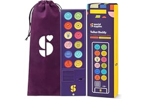 Special Supplies Dispositivo di comunicazione AAC Speech Therapy,Dispositivo di comunicazione Talker Buddy per bambini e adulti non verbali,Aiuti parlanti per autismo per casa,Dispositivo di