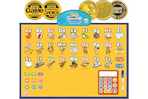 BEST LEARNING i-Poster Mon Tableau d'apprentissage - Alphabet interactif et Parlant Numéros Alphabet Musique Poster Jouet [Langue du Jeu : Anglais]