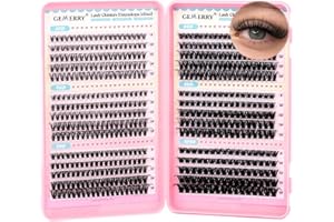 GEMERRY Pestañas Postizas 30D+40D+50D+60D+80D+100D D Curl 8-16mm Mix Pestañas Pelo a Pelo para Extensiones de Pestañas Cluster Lashes