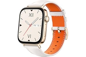 ‎HUAWEI HUAWEI Watch Fit 3, połączenia Bluetooth, GPS, smartwatch, aluminiowa obudowa, iOS i Android, wyświetlacz AMOLED 1,82", czas pracy baterii, kompleksowe zarządzanie zdrowiem i kondycją, biała skóra