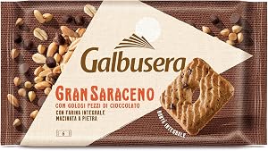 Galbusera GranSaraceno Ricchi di Fibre Integrale con Grano Saraceno e Gocce di Cioccolato 6 x 43 3 g