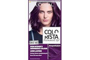 L'OREAL PARIS L'Oréal Paris Colorista Permanent Gel Hair Dye, Long-Lasting and Vibrant At-Home Hair Colour, High-Intensity Hues with Up to 3x More Shine, Colour: Magnetic Plum