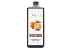 BIOTICA Engrais Liquide Organique pour Agrumes - 1 Litre - CREMENTUM Engrais spécifique pour le Citron, la Mandarine, le Pamplemousse et les Agrumes en général - Autorisé en Agriculture Biologique