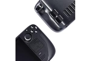 Touchpad Protector Steam Deck, Touch Pads und Back Buttons Schutz Haut Textur Aufkleber für steamdeck Touch Trackpads,Luck&Link(Schlangenskala-Schwarz, Trackpads+4 Tasten)