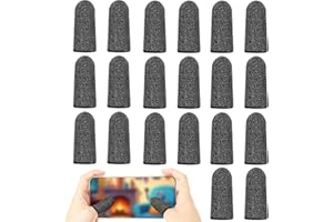 DWFEYOI Mobile Gaming Finger Sleeve (20er Pack) - PUBG Finger Sleeves mit Anti-Sweat Effekt - für jedes Spiel und Mobilgerät - inkl. Mikrofasertuch,finger sleeves,gaming handschuhe