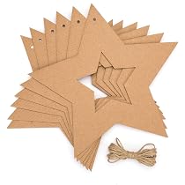 Lot De 6 Grandes Couronnes En Bois à Décorer - Diamètre 20,5 Cm, Avec Ficelle - Activité Manuelle Enfants, Décoration Noël