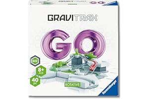 Ravensburger - Gravitrax GO Rotative | Pista Biglie Con 40 Pezzi | Rompicapo Bambini Livello Base | Giochi Bambino 8 Anni Maschio | Giochi Per Bambini Compatibili Con Tutti I Gravitrax