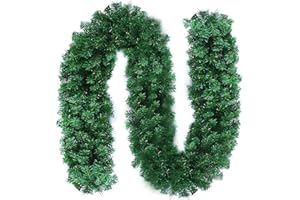 FAIRYAUSHOPYA 2.7M Guirnaldas navideñas, decoración navideña,escaleras, Ventanas, chimeneas, Puertas,Jardines,Fiestas de Bodas,Interiores y Exteriores,Navidad,Patio,decoración