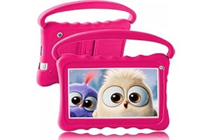 Zcobro Tablet dziecięcy 7 cali dla dzieci z etui ochronnym, 2 GB + 32 GB, WiFi, dla chłopców i dziewczynek, Quad Core IPS, podwójny aparat, Bluetooth