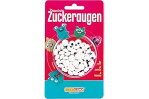 ‎DECOCINO DECOCINO Essbare Zuckeraugen (25g) – Deko-Augen als Zuckerdekor zum Backen für Geburtstags-Torten, Geburtstags-Kuchen, Muffins, Cup-Cakes, Cake-Pops.