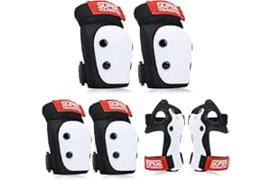 YOOXARMOR D'équipement de Protection pour Enfants Enfants 6 en 1 réglable, Genouillères coudières, Protège-Poignets pour Le Patinage, la Conduite, Le Scooter, Le Skateboard