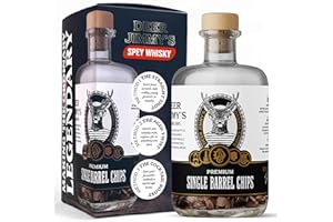 Deer Jimmy's® Coffret DIY Whisky – Fabrique Ton Propre Whisky avec du chêne Premium Issu de véritables fûts de Speyside – Maturation en fût Intense pour Tout spiritueux – Cadeau Parfait pour Homme