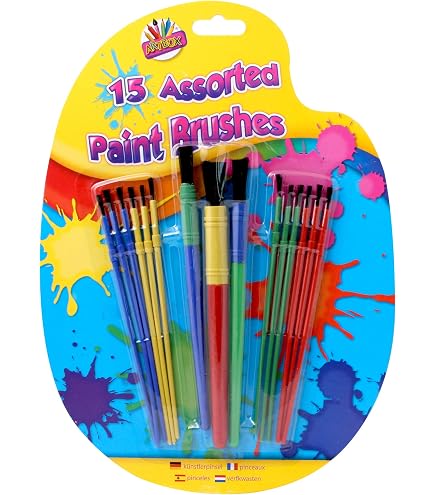 Galt Toys, Squeeze 'n Brush - Five Classic Colours, Brush Tipped Paint Pens Ages 3 Years Plus 0 2