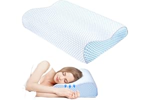 ‎DIKI DIKI Nackenkissen Kopfkissen Memory Foam Kissen für Nackenschmerzen Orthopädische Kissen Ergonomisches Kopfkissen Höhenwählbar, für Seitenschläfer Rückenschläfer Schlafkissen