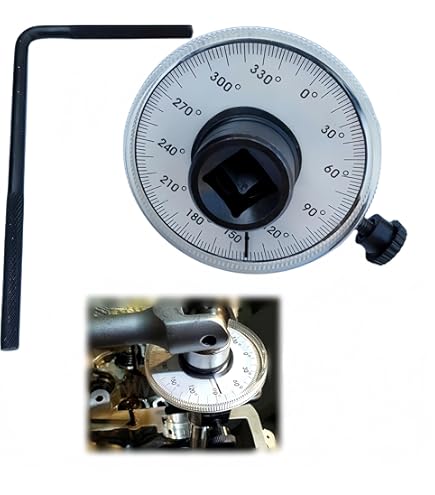 Misuratore Angoli Professionale Goniometro Per '' - Misuratore Angolo Di Coppia Con Braccio Flessibile Chiave Dinamometrica 1/2