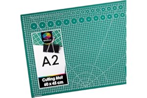 OfficeTree A2 Craft Cutting Mat Self Healing - Self Healing Cutting Mat A2 60 x 45 cm - Double Sided Grid - PVC 3 Layers Quilting for Sewing, Crafting, Modelling, Scrapbooking